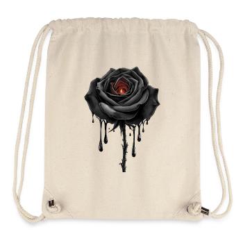 Black Rose Candle Gothic Floral Design - Stanley/Stella recycelter Gym Bag - Naturweiß - Vorne