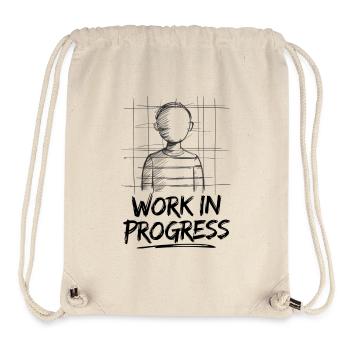 Work in Progress – Unfinished Art - Stanley/Stella Recycled Gym Bag - natural - Front