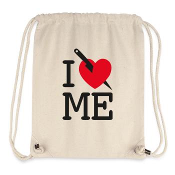 I LOVE ME - I HATE ME! - Stanley/Stella Recycled Gym Bag - natural - Front