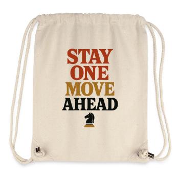 Schach Bleib einen Schritt voraus Taktischer Reiter - Stanley/Stella recycelter Gym Bag - Naturweiß - Vorne
