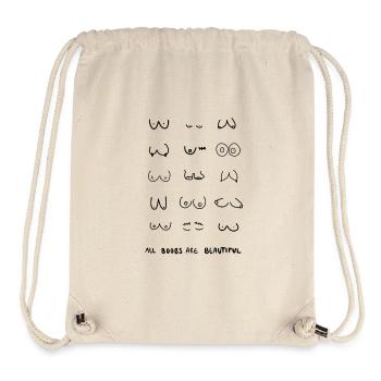 All boobies are Beautiful  - Stanley/Stella recycelter Gym Bag - Naturweiß - Vorne