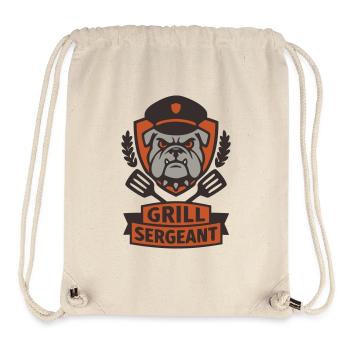 Grill Sergeant Bulldog Grill Master BBQ Dog - Stanley/Stella Recycled Gym Bag - natural - Front
