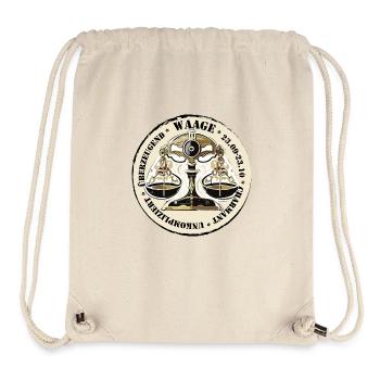 Sternzeichen Waage - Stanley/Stella recycelter Gym Bag - Naturweiß - Vorne