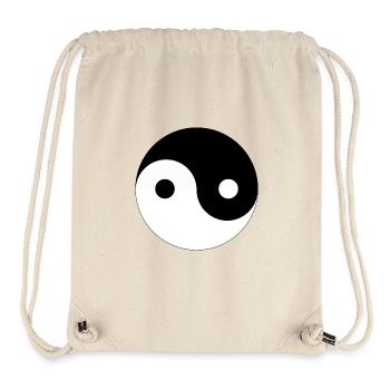 Yin Yang - Stanley/Stella recycelter Gym Bag - Naturweiß - Vorne