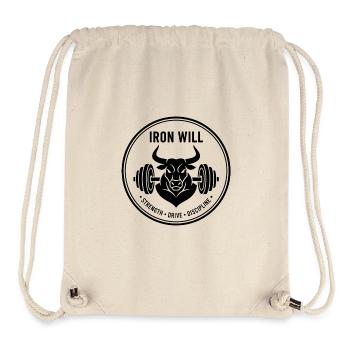 Iron Will Bull - Stanley/Stella Recycled Gym Bag - natural - Front