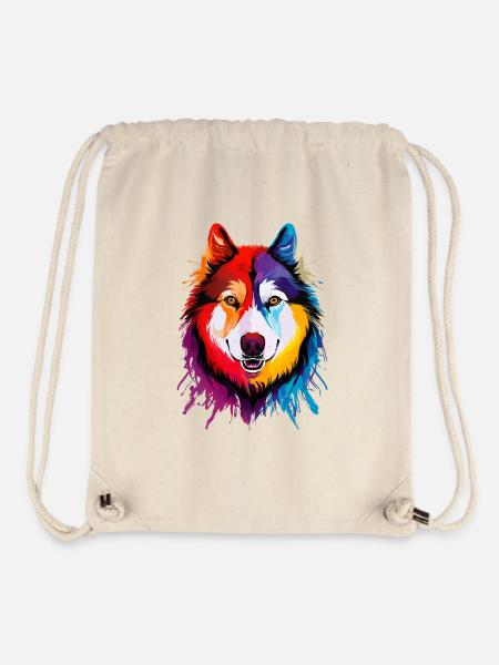 Alaskan Malamute - Stanley/Stella recycelter Gym Bag - Naturweiß