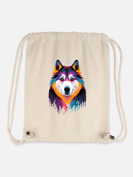 Alaskan Malamute - Stanley/Stella recycelter Gym Bag - Naturweiß