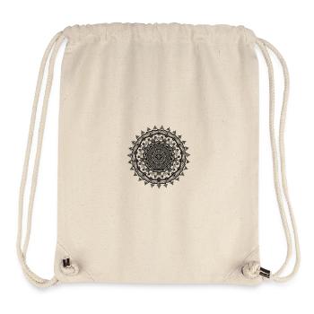 Shaded Aztec Mandala - Stanley/Stella Recycled Gym Bag - natural - Front