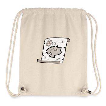 Schatzkarte - Stanley/Stella recycelter Gym Bag - Naturweiß - Vorne