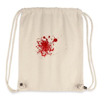 Blood splatter splatter Halloween blood spatter - Stanley/Stella Recycled Gym Bag - natural - Front