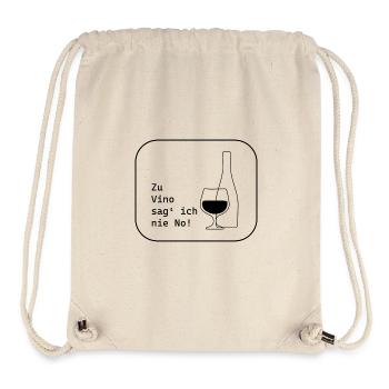 Vino? Wein? Niemals nein. - Stanley/Stella recycelter Gym Bag - Naturweiß - Vorne