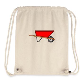 Schubkarre Garten Gärtner - Stanley/Stella recycelter Gym Bag - Naturweiß - Vorne