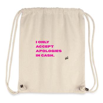 Neonpink Spruch by Pinkmagicart - Stanley/Stella recycelter Gym Bag - Naturweiß - Vorne