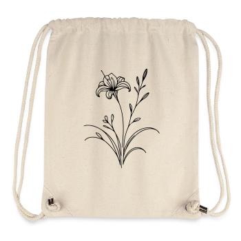 Lily Light: Delicate Contours of Beauty - Stanley/Stella Recycled Gym Bag - natural - Front