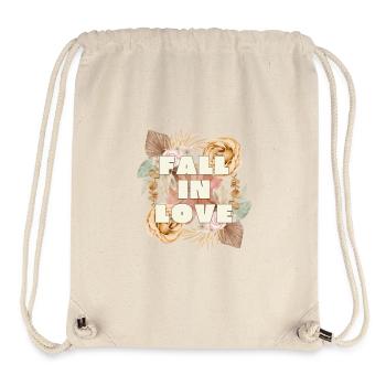 FALL IN LOVE - Romantic Vintage Design - Stanley/Stella Recycled Gym Bag - natural - Front