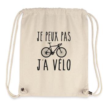 I can't I have a bike - Stanley/Stella Recycled Gym Bag - natural - Front