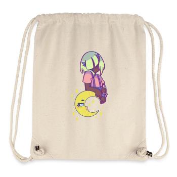 Pp and the Moon - Stanley/Stella Recycled Gym Bag - natural - Front