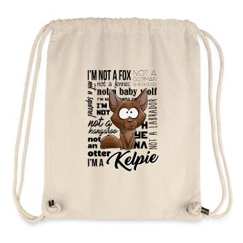 I'm a Kelpie - Sac à cordon recyclé Stanley/Stella - blanc naturel - Devant