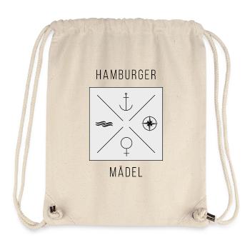 Hamburger Maedel - Stanley/Stella recycelter Gym Bag - Naturweiß - Vorne