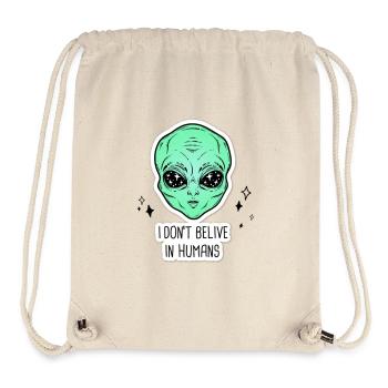 I DON'T BELIVE IN HUMANS - Stanley/Stella Recycled Gym Bag - natural - Front