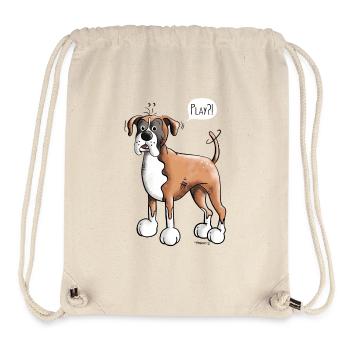 Deutscher Boxer Play - Stanley/Stella recycelter Gym Bag - Naturweiß - Vorne