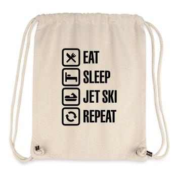Eat Sleep Jet Ski Repeat Jet Boat Water Bikes - Stanley/Stella Recycled Gym Bag - natural - Front