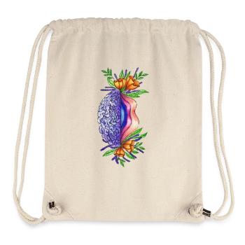 Vulva Brain - Stanley/Stella recycelter Gym Bag - Naturweiß - Vorne