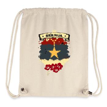 Serbia - Stanley/Stella Recycled Gym Bag - natural - Front