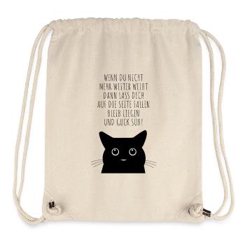 Katze guck süß - Stanley/Stella recycelter Gym Bag - Naturweiß - Vorne