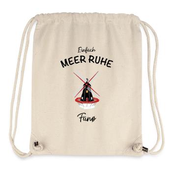 Dänemark, Insel Fanø, Mühle Sonderhø - Stanley/Stella recycelter Gym Bag - Naturweiß - Vorne