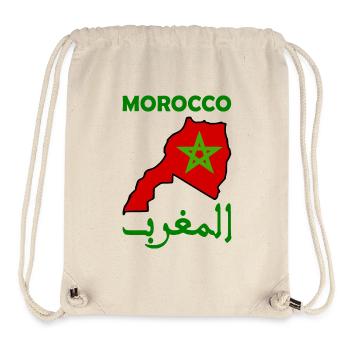 Maroc - Sac à cordon recyclé Stanley/Stella - blanc naturel - Devant