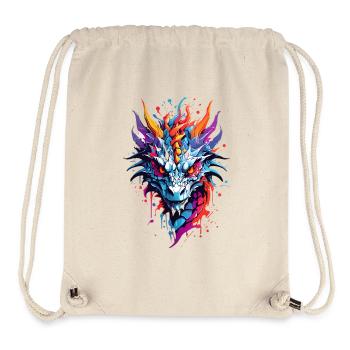 Cool Dragon - Stanley/Stella Recycled Gym Bag - natural - Front