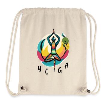 Yoga chamanique - Zen - Sac à cordon recyclé Stanley/Stella - blanc naturel - Devant