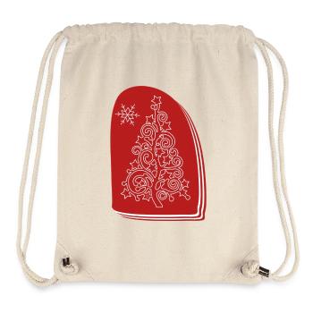 "Tree", Boho Line Art Design, Series "Xmas" - Stanley/Stella Recycled Gym Bag - natural - Front