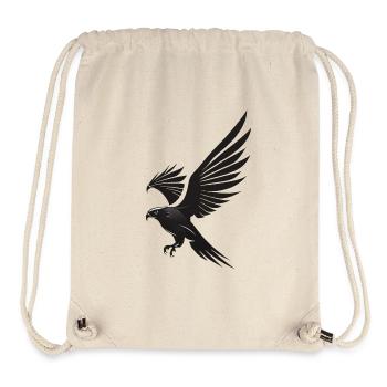 Sublime glide: Black eagle as a symbol - Stanley/Stella Recycled Gym Bag - natural - Front