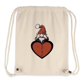 Waldbewohner Zwerg Herz Liebeskummer Liebe - Stanley/Stella recycelter Gym Bag - Naturweiß - Vorne