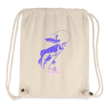 fisch, fisch, angeln, see, meer, angeln, fauna, exotisch - Stanley/Stella recycelter Gym Bag - Naturweiß - Vorne