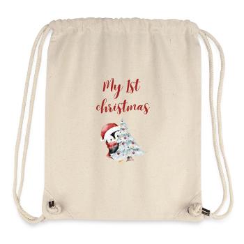 My first Christmas - Stanley/Stella recycelter Gym Bag - Naturweiß - Vorne