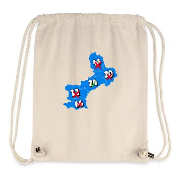 Languedoc Roussillon Region - Stanley/Stella recycelter Gym Bag - Naturweiß - Vorne