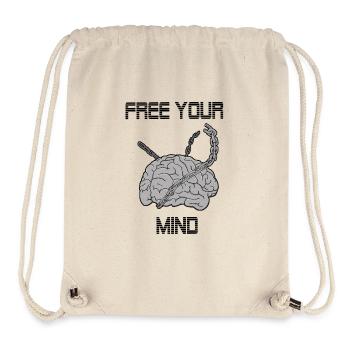 Free your mind - Stanley/Stella Recycled Gym Bag - natural - Front