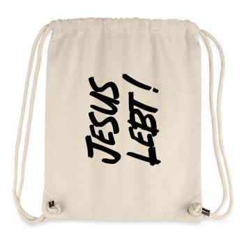 JESUS LIVES - Stanley/Stella Recycled Gym Bag - natural - Front