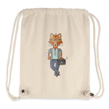 Fox in a suit Business with style and humor - Stanley/Stella Recycled Gym Bag - natural - Front