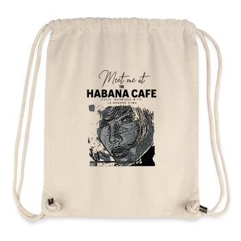 Porträt Verlobt im Café in Havanna - Stanley/Stella recycelter Gym Bag - Naturweiß - Vorne