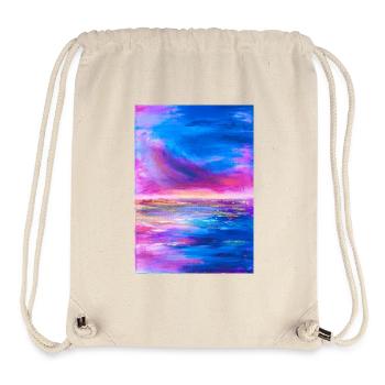 Lebendiger Himmel Horizont Abstrakte Kunst - Stanley/Stella recycelter Gym Bag - Naturweiß - Vorne