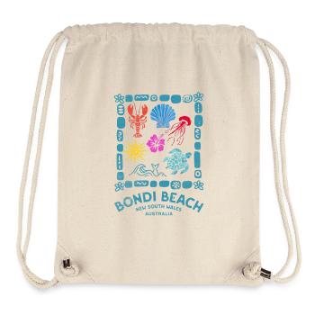Bondi Beach Muster Australien - Stanley/Stella recycelter Gym Bag - Naturweiß - Vorne