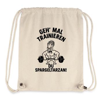 spargeltarzan trainieren - Stanley/Stella recycelter Gym Bag - Naturweiß - Vorne