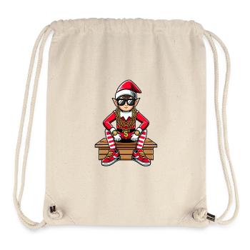 Weihnachtself Bling Rapper - Stanley/Stella recycelter Gym Bag - Naturweiß - Vorne