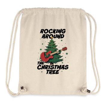 Schaukeln um den Weihnachtsbaum - Stanley/Stella recycelter Gym Bag - Naturweiß - Vorne