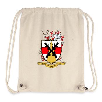 Fortuna Wappen Schild mit Helm - Stanley/Stella recycelter Gym Bag - Naturweiß - Vorne