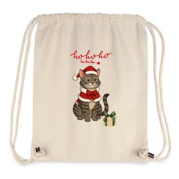 HoHoho, Graue Katze - Stanley/Stella recycelter Gym Bag - Naturweiß - Vorne